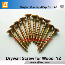 Yellow Zinc Coarse Thread Drywall Screw